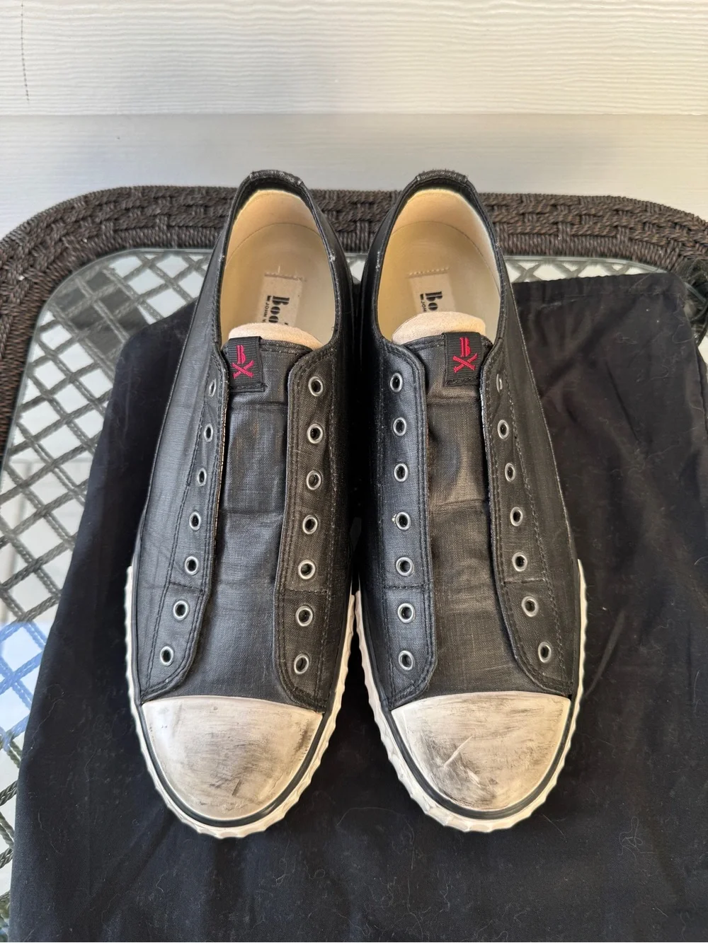 Converse x John Varvatos Men’s Black Slip-On Sneakers